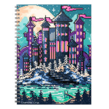 Castillo de colores de Pixel