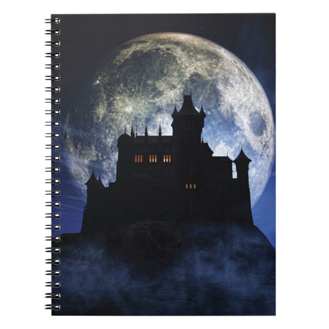 Cuaderno Castillo de fantasía durante la noche (Frente)
