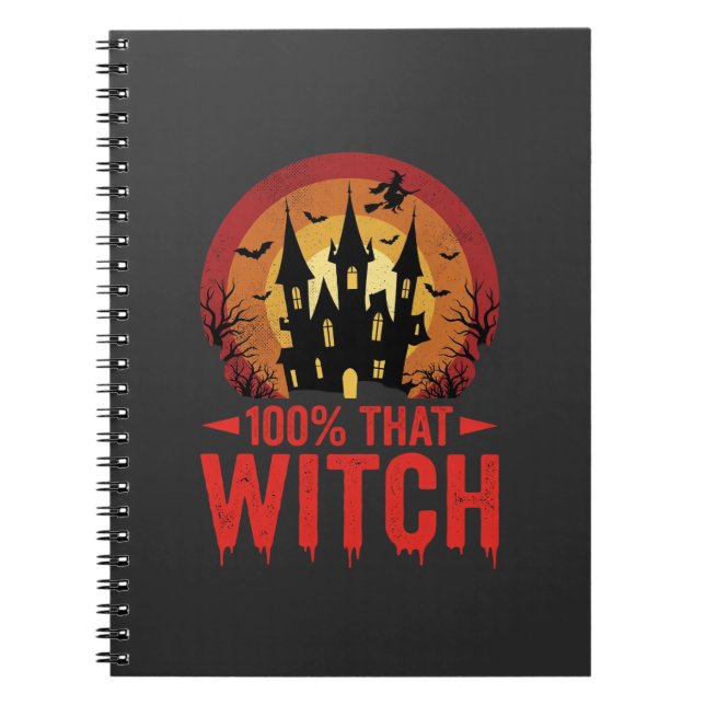 Cuaderno Castillo de Halloween de Esa Bruja 100% (Frente)