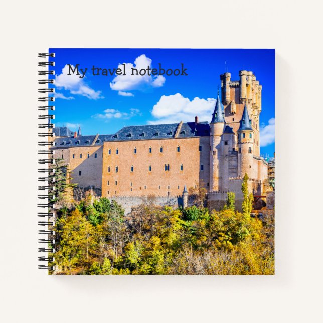Cuaderno Castillo de Segovia para bloc de notas en espiral (Anverso)