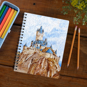 Cuaderno Castillo en el río Rin