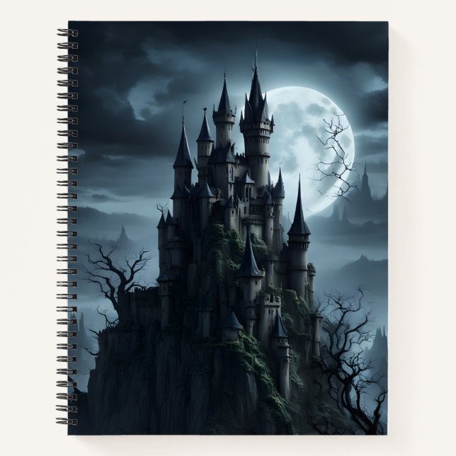 Cuaderno Castillo Gótico a Medianoche (Anverso)