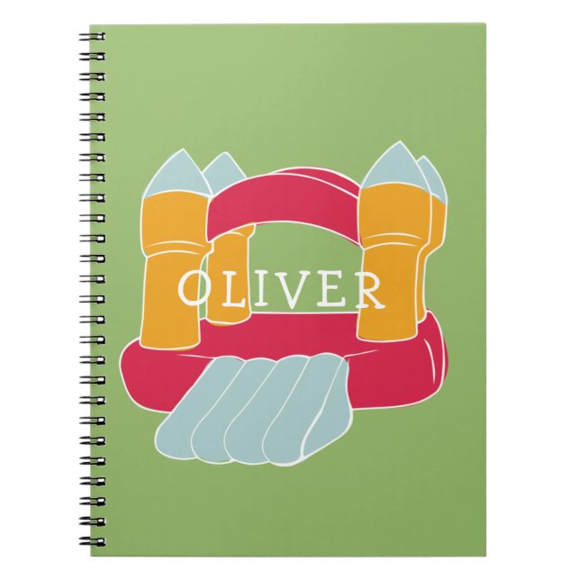 Cuaderno Castillo inflable/diseño personalizado para niños (Frente)