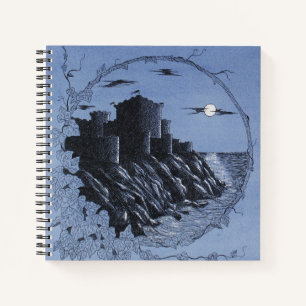 Cuaderno Castillo Medieval En Azul