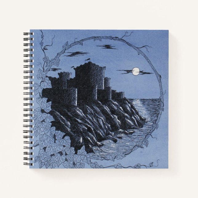 Cuaderno Castillo Medieval En Azul (Anverso)