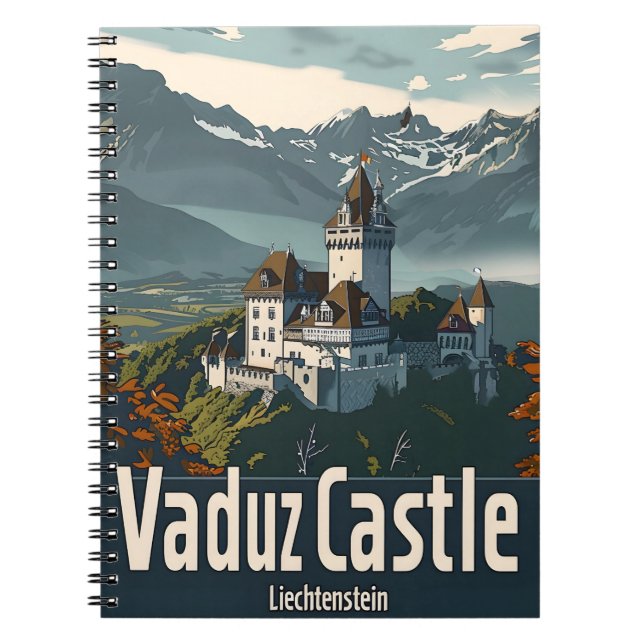 Cuaderno Castillo Vaduz Liechtenstein (Frente)