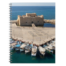 Castillo y puerto de Paphos - fotografía original