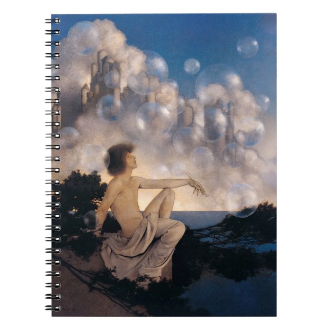 Cuaderno Castillos Aéreos de Maxfield Parrish 1904 Fantasía (Frente)