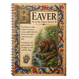 Cuaderno Castor, Arte de Bestiario Medieval