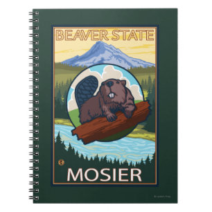 Cuaderno Castor y capilla del Mt. - Mosier, Oregon