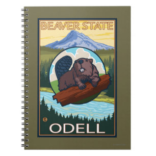 Cuaderno Castor y capilla del Mt. - Odell, Oregon