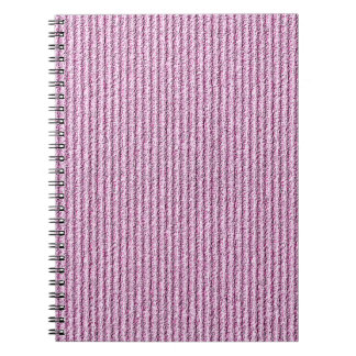 Cuaderno Casual Pink Corduroy Stripe Pattern