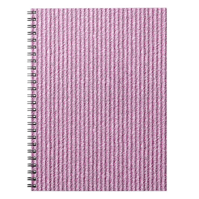 Cuaderno Casual Pink Corduroy Stripe Pattern (Frente)