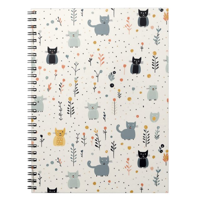 Cuaderno Cat Adventures Bloc de notas enlazado a espiral (Frente)