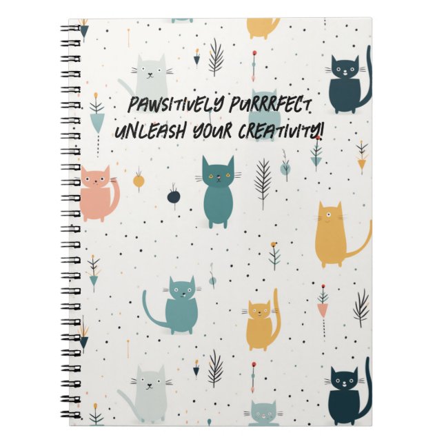 Cuaderno Cat Adventures Bloc de notas enlazado a espiral (Frente)