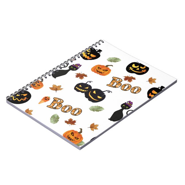 Cuaderno Cat Boo Halloween (Lado Izquierdo)
