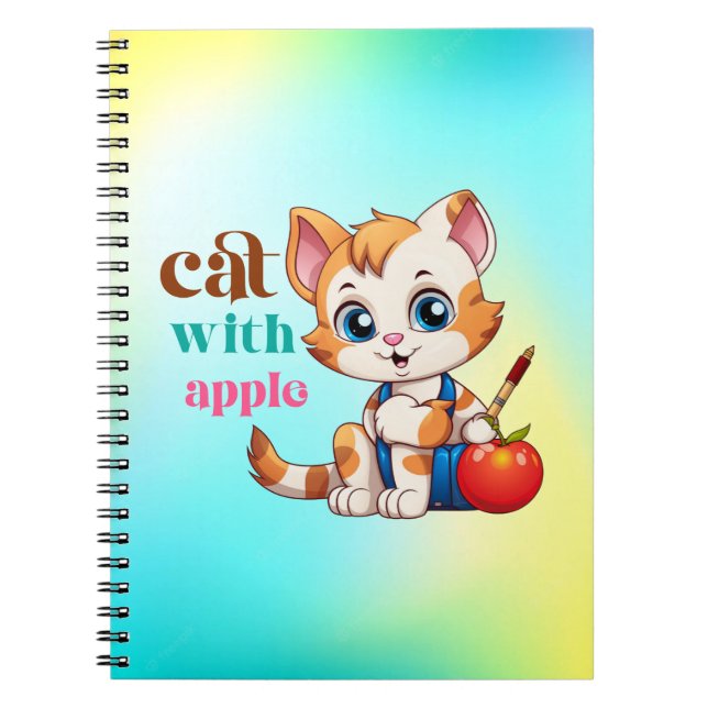 Cuaderno Cat Con Apple-85242 (Frente)