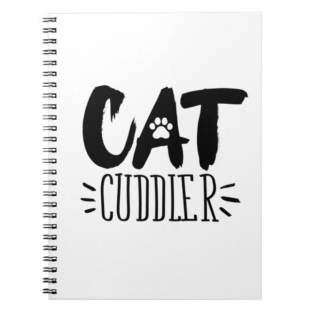 Cuaderno Cat Cudddler Happy Cuddler Estético Cat Pictures (Frente)