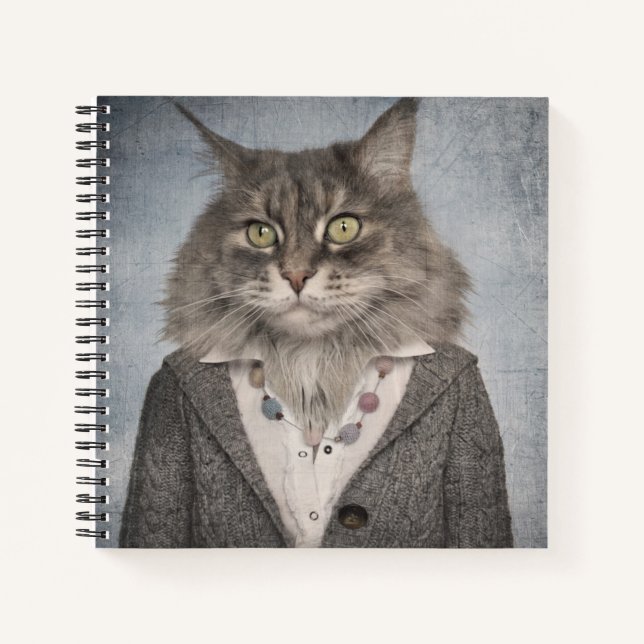 Cuaderno Cat In Clothes (Anverso)