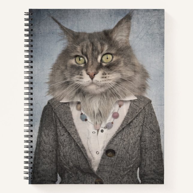 Cuaderno Cat In Clothes (Anverso)