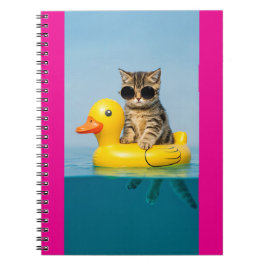 Cuaderno cat in float duck