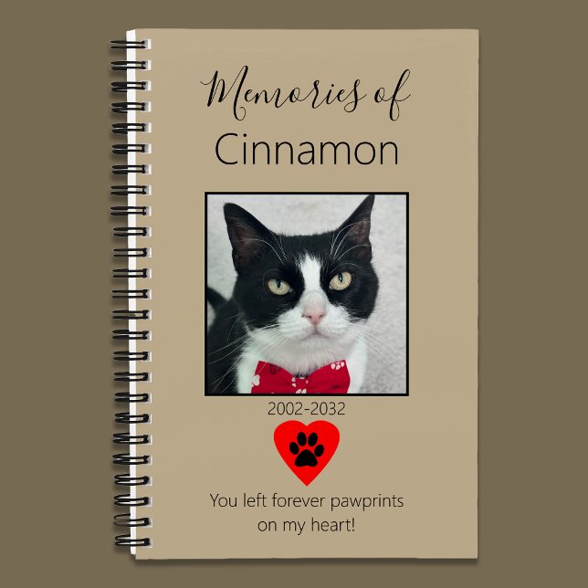 Cuaderno Cat Memorial Journal Khaki (Subido por el creador)