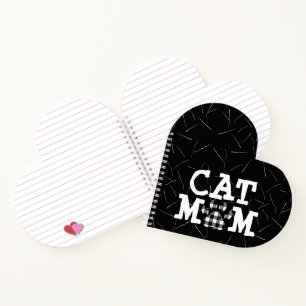 Cuaderno Cat Mom Pawprint con Cat Hair