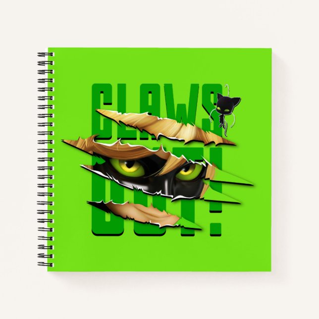 Cuaderno Cat Noir & Plagg | Clawout (Anverso)