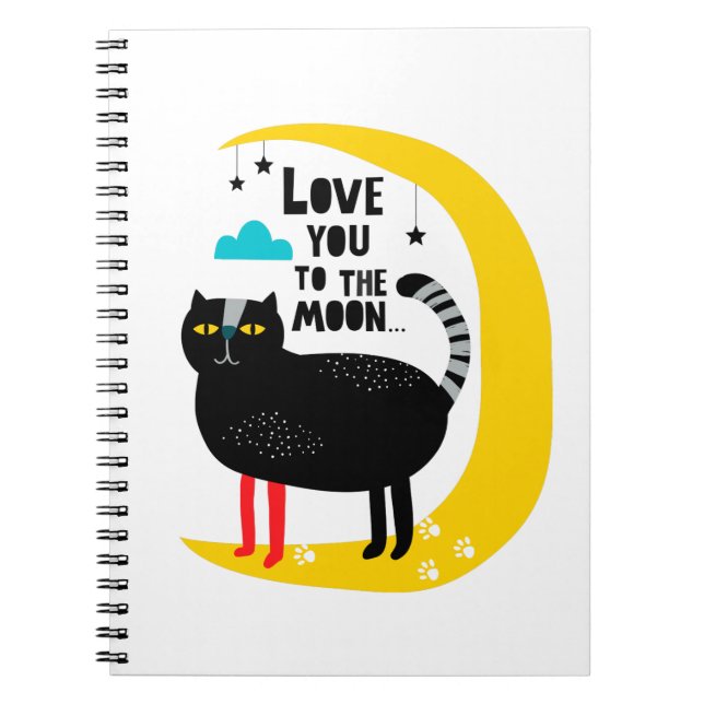 Cuaderno Cat on the moon (Frente)