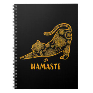 Cuaderno Cat Yoga Namaste OM - Graciosa Camiseta de regalo