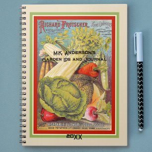 Cuaderno Catálogo de Semillas Vegetales Personalizado