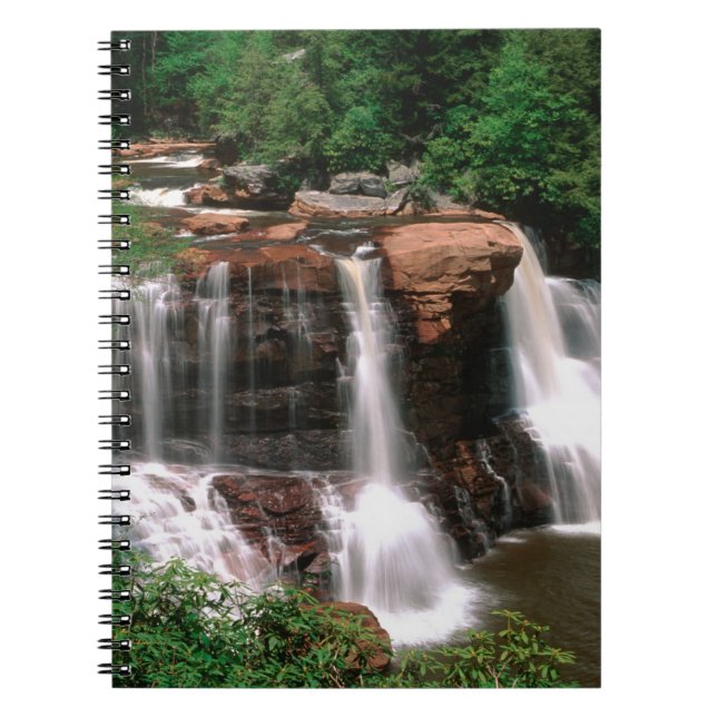 Cuaderno Cataratas Blackwater, Virginia Occidental, escénic (Frente)