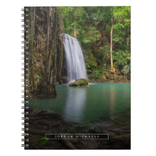 Cuaderno Cataratas Caída de la selva tropical de primaver