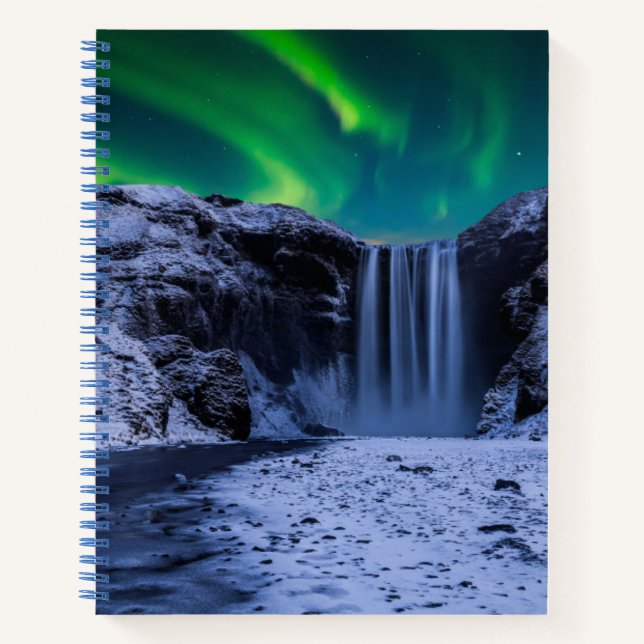 Cuaderno Cataratas | Cascada Skógafoss (Anverso)