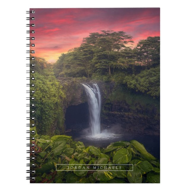 Cuaderno Cataratas | Cataratas del arcoiris, Hilo, Hawaii (Frente)