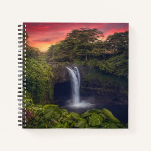 Cuaderno Cataratas Cataratas del arcoiris, Hilo, Hawaii