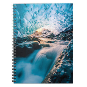 Cuaderno Cataratas Glaciar Vatnajokull, Islandia oriental