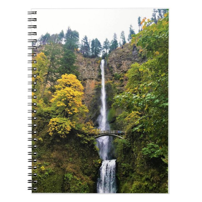 Cuaderno Cataratas Multnomah, desfiladero del río Columbia, (Frente)