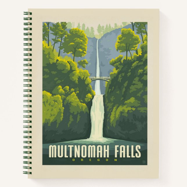 Cuaderno Cataratas Multnomah | Oregon (Anverso)