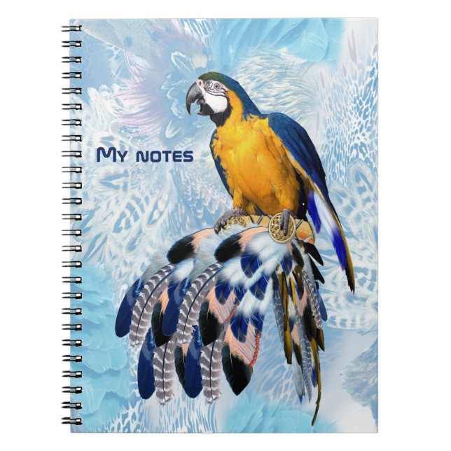 Cuaderno Catcher del sueño azul exótico (Frente)
