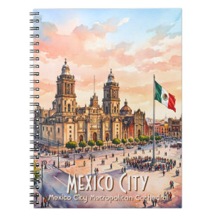 Cuaderno Catedral Católica de la Ciudad de México Acuarela