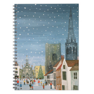 Cuaderno Catedral de Chichester una escena de la nieve