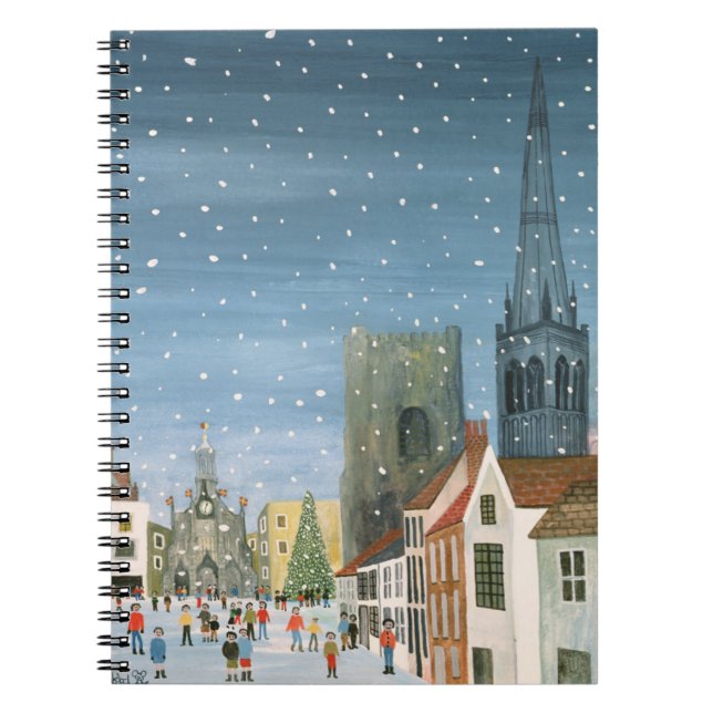 Cuaderno Catedral de Chichester una escena de la nieve (Frente)