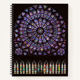 Cuaderno Catedral de Notre Dame Ventana Rosa de París