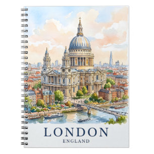 Cuaderno Catedral de San Pablo Londres Reino Unido Acuarela