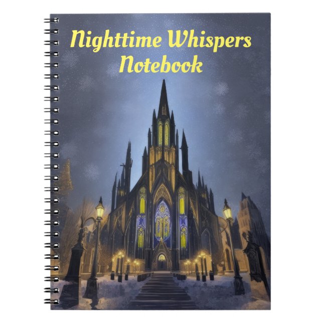 Cuaderno Catedral Nocturna Gótica (Frente)
