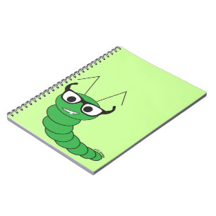 Cuaderno Caterpillar nerd de Guay con anteojos
