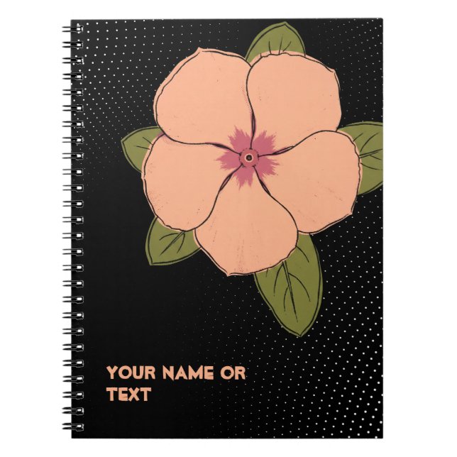 Cuaderno Catharanthus 'Boa' de Pop Art: La Maleza que Salva (Frente)