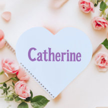 Catherine Aqua Mint Heart Notebook