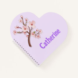 Cuaderno Catherine Sakura Blossom Branch Heart